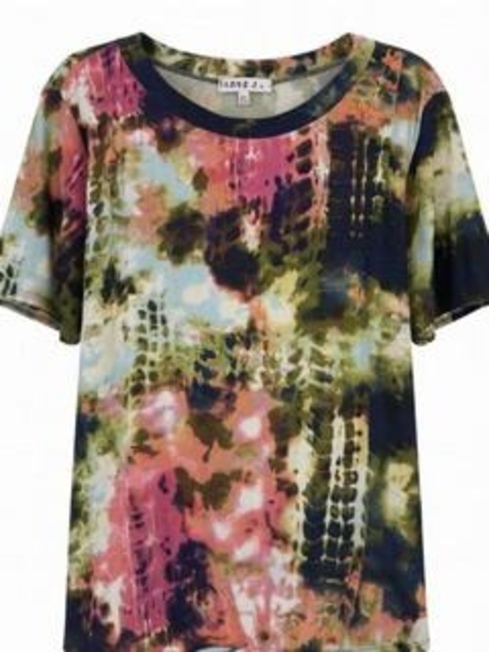 Love J Tie-Dye Top 3X Multicolor